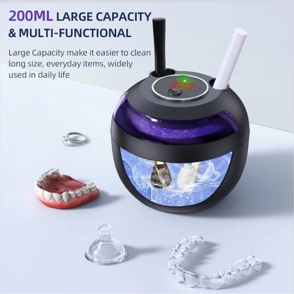 Ultrasonic retainer/denture cleaner
New in box 
MSRP $99 - Picture 5 of 8